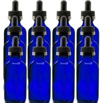 Cobalt Blue 1oz Dropper Bottle (30ml) Pack of 12 - Glass Tincture Bottles with Eye Droppers for Essential Oils & More Liquids - Leakproof Travel Bottles