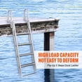 thumbnail image 2 of VEVOR Aluminum Dock Ladder Flip-Up Boat Dock Ladder 5 Steps with 350lbs Load, 2 of 9