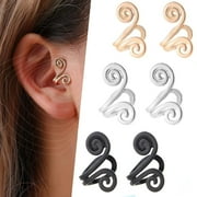 ZIEDIOP Acupressure Earrings Acupressure Earrings Non Piercing Acupressure Earrings Ear Cuff Clip for Women Men(3PCS)