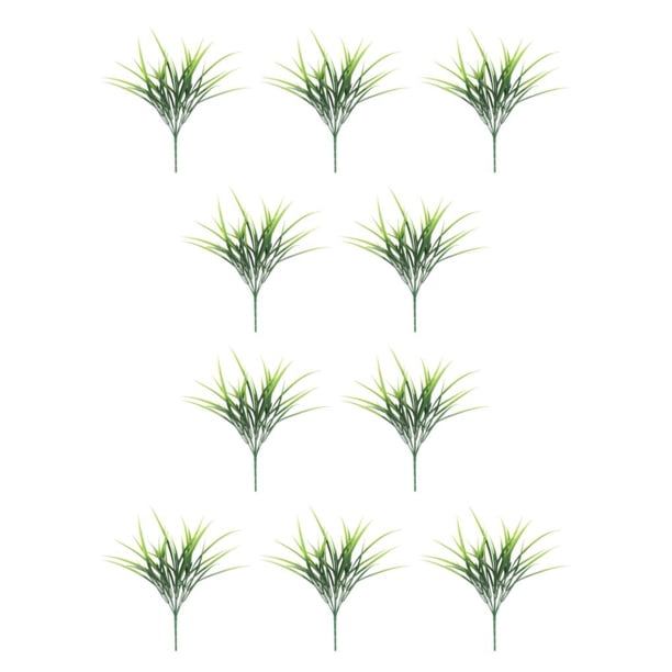 Monstrate Plástico Amplia gama de usos Plantas artificiales: decoración interior o exterior Flores artificiales 7 Hierbas de primavera 7 hierbas de primavera 10piezas