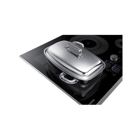 Samsung - 30" Induction Cooktop with WiFi and Virtual Flame - Stainless Steel