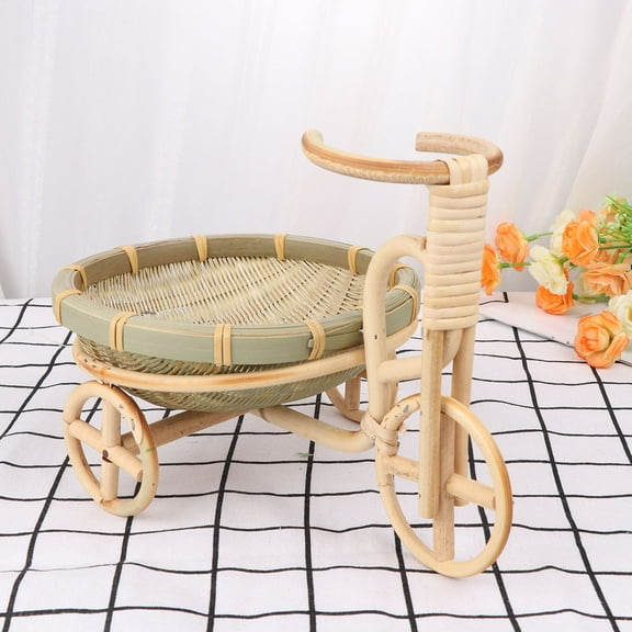 FRCOLOR 1Pc Hand Woven Bamboo Basket for Kitchen Dining Room Party Dinner