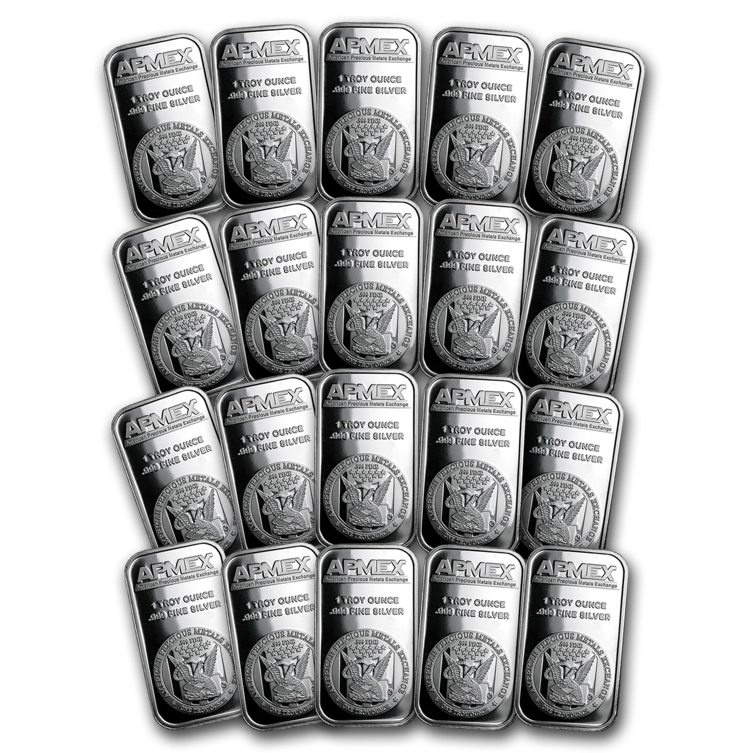 1 Oz Silver Bar APMEX Lot Of 20 Walmart 1 Oz Silver Bar APMEX Lot Of 20 Walmart
