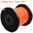 thumbnail image 6 of Premium Nylon Round Trimmer Line 2.4mm Diameter 50m Orange String Trimmer Cord Wire for Manual Feed Electric Trimmers Lightweight Brushcutter Replacement Spool Easy Install Durable, 6 of 10