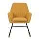 Homylin Confortable Chaise Berçante Relax Chaise Longue Tissu Canapé-Lit avec Coussin pour Salon Bureau à Domicile – image 1 sur 7