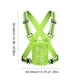 thumbnail image 2 of Chaleco para correr de noche, chaleco de seguridad elástico ligero con bolsa, chaleco de alta visibilidad para correr, ajustable para caminar y andar en bicicleta, 2 of 9