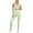 Mint Green, variant on Workout Sets for Women 2 Piece High Waisted Seamless Leggings with Stretchy Sports Bra Sets Gym Clothes Mint Green L(L)