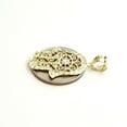 thumbnail image 5 of New 10k yellow gold khamsa hamsa hand lucky Jewish filigree pendant fine gift 2g, 5 of 12