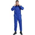 thumbnail image 4 of Sxiwei Men's Coveralls Workwear Front Zipper Jumpsuits One Piece Bodysuits Blue 3XL/185, 4 of 7