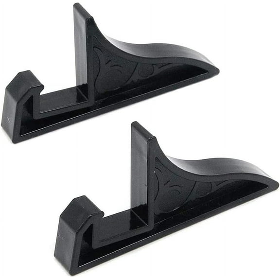 12 Pcs Black Plastic Display Stand Picture Frame Holder for Displaying Pictures, Photos, Decorative Plates, Artworks