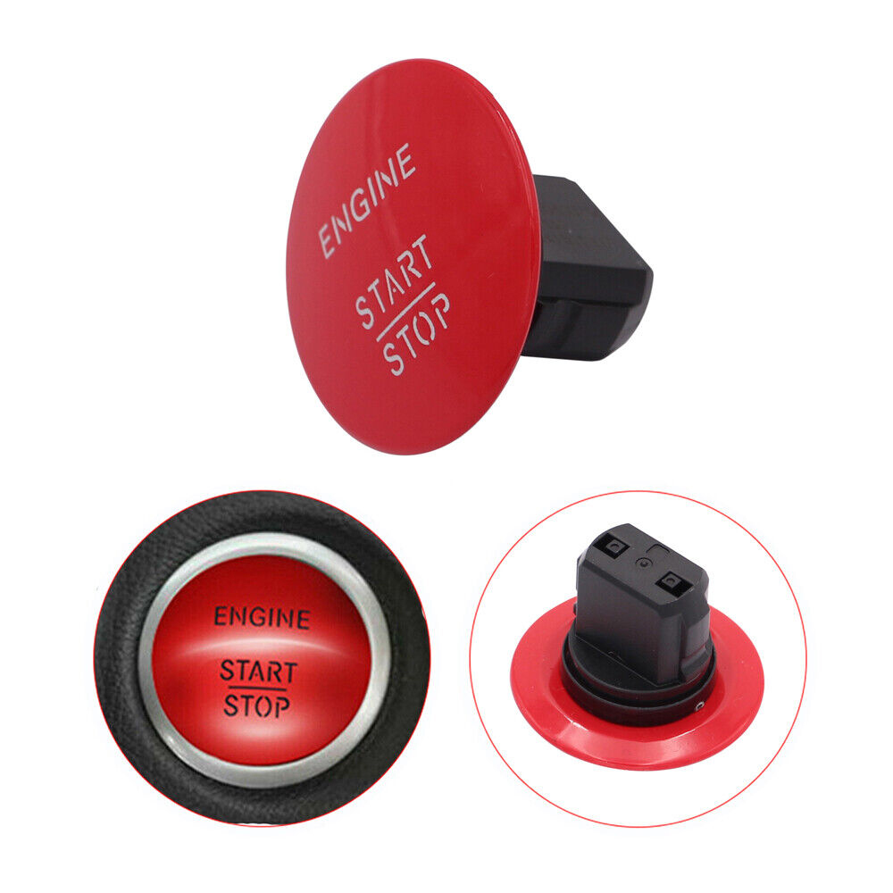 RED KeylessGo Start Stop Push Button Ignition Switch Fits for Mercedes