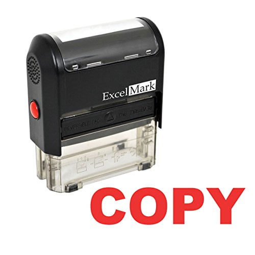 Large UNCONTROLLED COPY Self Inking Rubber Stamp Black Ink 