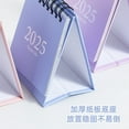 thumbnail image 4 of 2025 Solid Color Mini Desk Calendar Monthly Standing Metal Coil Calendar Table Planner for Home Office School, 4 of 10
