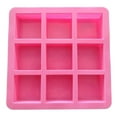 thumbnail image 4 of 9 Cavities 100Ml Square Fondant Cake Mold Silicone Chocolate Ice C Ube, 4 of 6