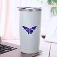 thumbnail image 3 of Butterfly 20oz Coffee Stainless Steel Mobile Tumblers, Vacuum Insulated Mug with Lid, Spill-Proof Travel Cup for Hot & Cold Drinks, for Coffee, Wine, Cocktails, Christmas, 3 of 6