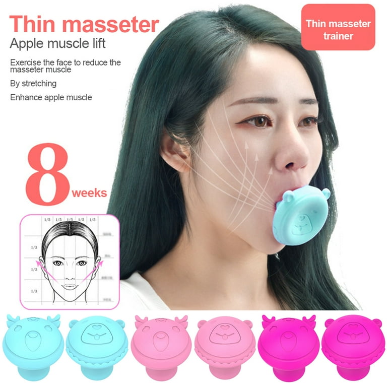 Masseter Ball Jaw Trainer Fitness Facial Muscle Trainer Silicone