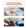 thumbnail image 6 of Reusable Dishwashing Gloves 2 Pairs Pink Purple Kitchen Cleaning Gloves Flexible Long Lasting Non Slip Medium, 6 of 6