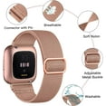 thumbnail image 2 of REQO Elastic Bands Compatible with Fitbit Versa 2 Band Women Men, 2Pack Soft Adjustable Nylon Breathable Sport Band for Versa/Versa 2/Versa Lite/SE Smartwatch Loop Stretchy Wristband, 2 of 7