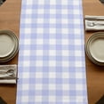 thumbnail image 5 of Table Runners 72 Inches Long Dress Scarves, Pink Flowers Farmhouse Kitchen/Dining Table Runner, Coffee Tablerunners, Spring Floral Butterfly Leaves Plants Blue Plaid 16x72 Inch, 5 of 9