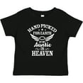 thumbnail image 3 of Inktastic Handpicked for Earth By My Auntie in Heaven with Angel Wings Boys or Girls Baby T-Shirt, 3 of 5