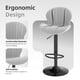 thumbnail image 5 of Juego de 2 Banquetas de Bar Youhauchair de Terciopelo Ajustables y Giratorias en Gris, 5 of 8