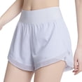 thumbnail image 1 of Pantalones cortos para correr de cintura alta para mujer con forro, pantalones cortos deportivos para senderismo y entrenamiento, bolsillos, 1 of 6