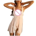 thumbnail image 5 of uublik 2 Piece Pajamas For Women Valentine's Day Night Gowns Soft Loungewear Sleepwear White, 5 of 6