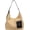Black, variant on Kukuzhu Women Summer Beach Shoulder Bag Casual Beach Woven Straw Tote Bag with PU Pockets