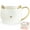 White, variant on Pinky Up Chloe Cat Ceramic Coffee Mug, for Tea, Milk, or Matcha, 12oz Black