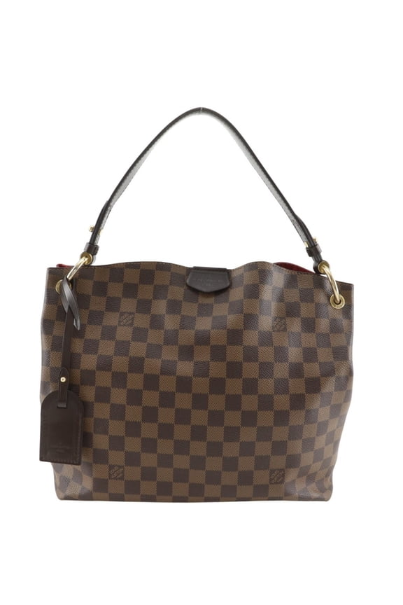 Pre-Owned Louis Vuitton Graceful PM Shoulder Bag N44044 Damier Canvas 2018 Brown MI0148 A5...