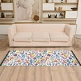 thumbnail image 2 of Yayeee Runner Rug for Bedroom 2'x6' Machine Washable Hallway Non Slip Mat, Purple Wildflower Pattern, 2 of 8