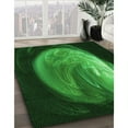 thumbnail image 2 of Ahgly Company Indoor Round Patterned Dark Forest Green Area Rugs, 8' Round, 2 of 6