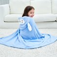 thumbnail image 5 of LIIPEE Cartoon Hooded Bathrobes For Boys Warm Comfortable Cover Up Robes Kids Cute Loose Breathable Bath Towel Robe,1-5 Years, 5 of 6