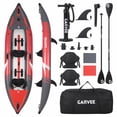 thumbnail image 1 of Gaderth 2 Person Inflatable Kayak 12.5 FT, Fishing Kayak for Adults with 450 LBS Capacity, Portable Touring Kayak with 2 Padded Seats, 3 Fins, Hand Pump, Carry Bag and Repair Kit for Lakes and Rivers, 1 of 7