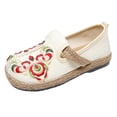 thumbnail image 2 of Zapatos individuales bordados de estilo étnico para mujer, zapatos Retro suaves, cómodos y transpirables Wmkox8yii FOPL1012, 2 of 5