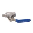thumbnail image 1 of Water Ball Valve,  Sealing Ball Valve Female Male 1/4in Thread Stainless Steel Fine Workmanship Strong Wide Application  For Oil, 1 of 8