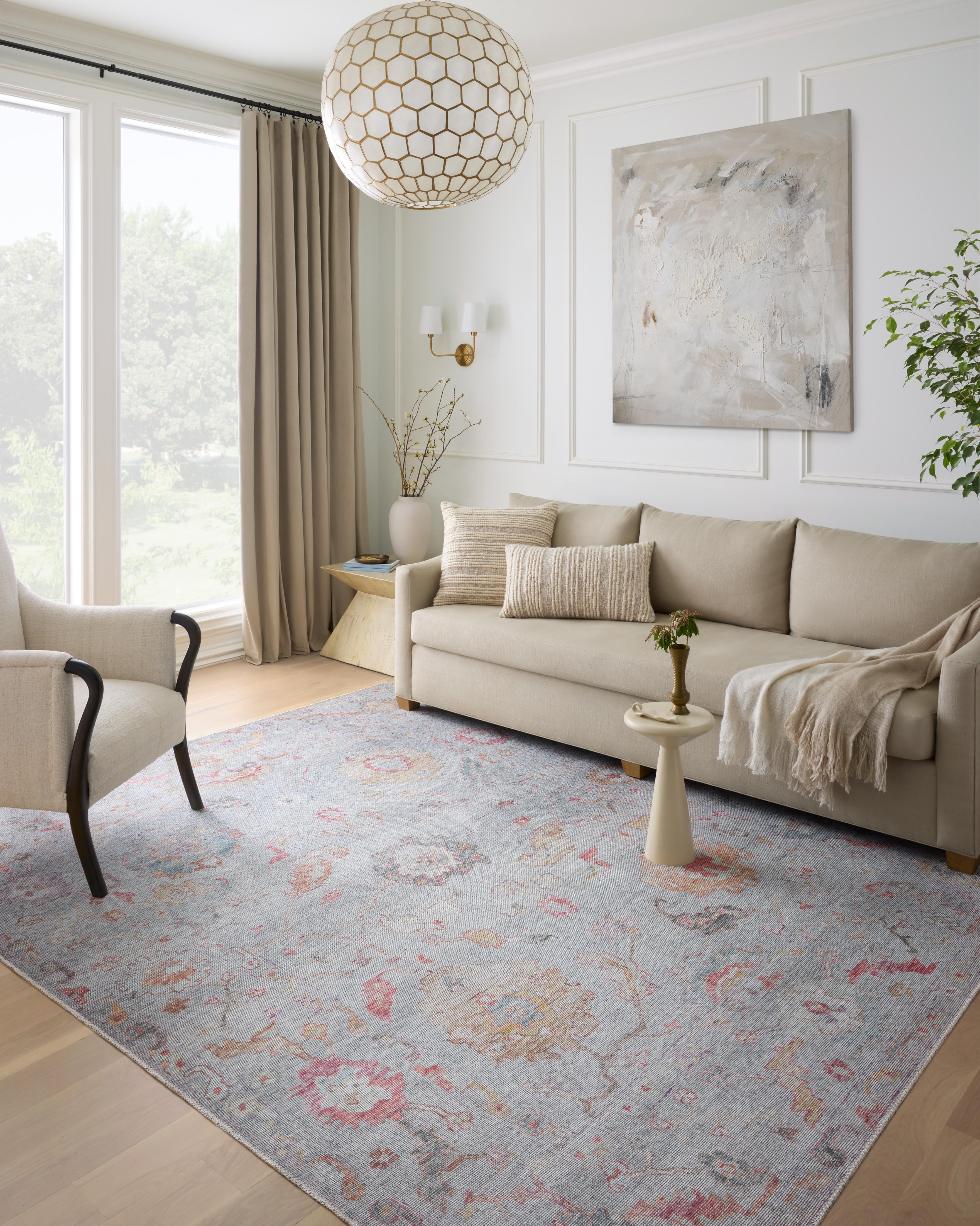 Loloi II Elysium Silver / Multi 2'-6" X 12'-0" Runner Rug
