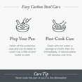 thumbnail image 3 of Pre-Seasoned Carbon Steel 12" Frying Pan Skillet, 3 of 9