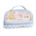 thumbnail image 2 of Wzzjkit Pencil Pouch, Large Capacity Pencil Case for Students At The Beginning of The School Season Portable Pencil Case Storage Bag Cute Makeup Bag Stationery Box, Pencil Case, 2 of 5