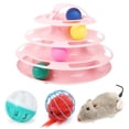 thumbnail image 1 of 4PCS Cat Toy Set Interactive Cat Track Cat Bell Ball Cat Mouse Toy, 1 of 10
