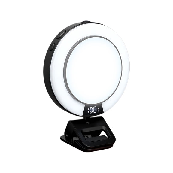 YYUZH Portable LED Ring Light with Adjustable Color Temperature and RGB Effects for Selfie Video Recording and Live Streaming