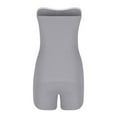 thumbnail image 5 of ZACPNCV Women's Solid Color Backless Sleeveless Strapless Shorts Set Gray, 5 of 6