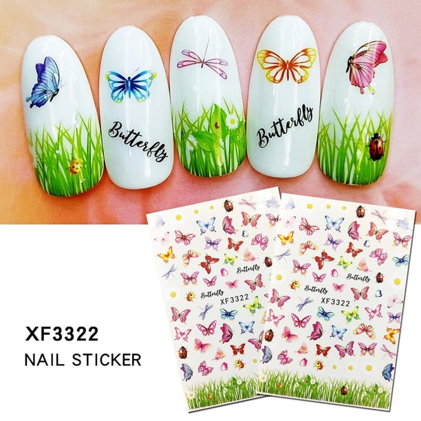Fiudx Juego de Pegatinas para Uñas, Diseño de Hoja de Arce Pequeña, Autoadhesivas de Fácil Aplicación, Versátiles para Uñas de Pies y Manos, Perfectas para Fiestas, Bodas y Trabajos, y para Hacer Tus