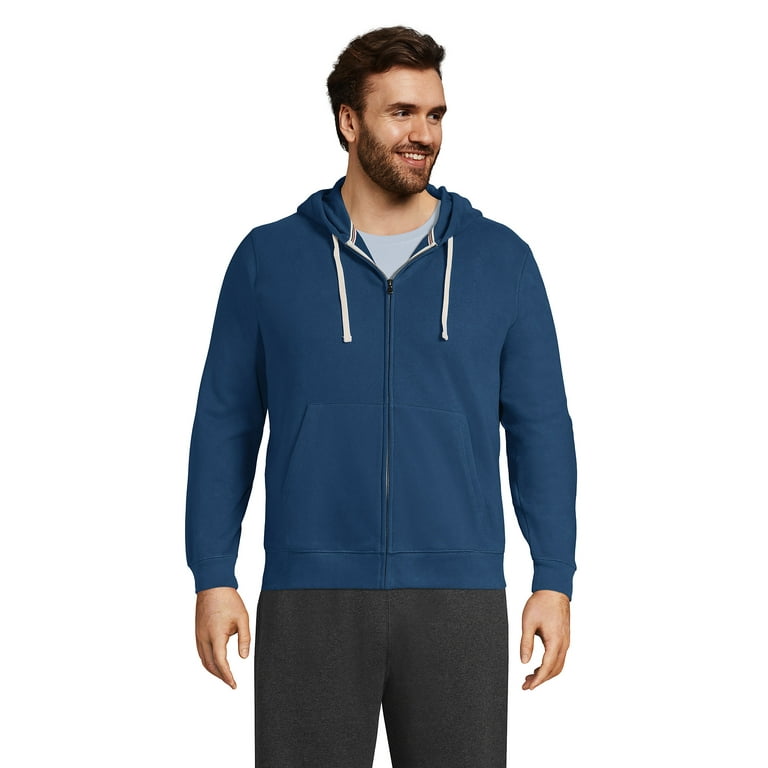 Mens big and best sale tall full zip hoodie