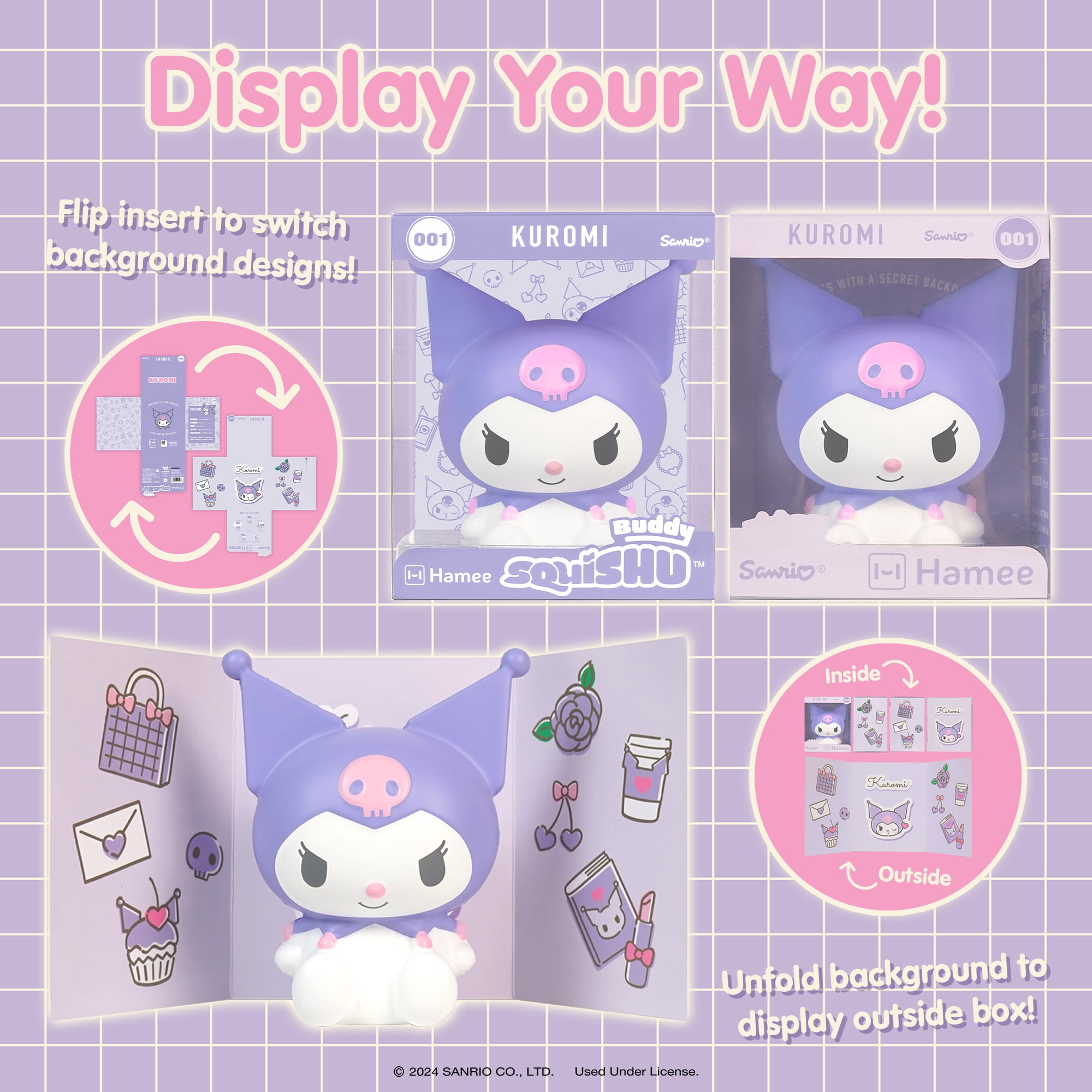 Hamee Sanrio SquiSHU Buddy - Kuromi Squishy Toy