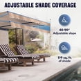 thumbnail image 4 of ALEKO 13' x 10' Muli yellow Retractable Motorized Patio Awning Sunshade, 4 of 13