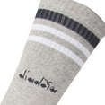 thumbnail image 7 of Diadora Unisex Tennis Socks - 3 Pack, Logo, Stripes Black/Grey/White 35-38, 7 of 7