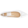 thumbnail image 2 of Dolce Vita Palani Silver Distressed Leather Slip On Pointed Toe Ballet Flats (Silver Distressed Leather, 7.5), 2 of 6