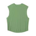 thumbnail image 4 of EOYWHK Tank Tops for Men Big and Tall T-Shirt Sleeveless Moisture Wicking Shirt Stretch Loose Raglan Sleeve Round Neck Solid Color Workout Tops Clearance,M-3XL, 4 of 5