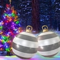 thumbnail image 3 of 60cm Inflatable Christmas Ball with Light Glow Giant Atmosphere Ball Home Garden, 3 of 8